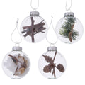 Boltze home Christmas bauble chrispa glass ã˜8cm with decoration