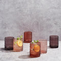 Hobnail Drinking Glasses Venus Colors Beaded Tumbler Drinking Glasses Set Set Of 6