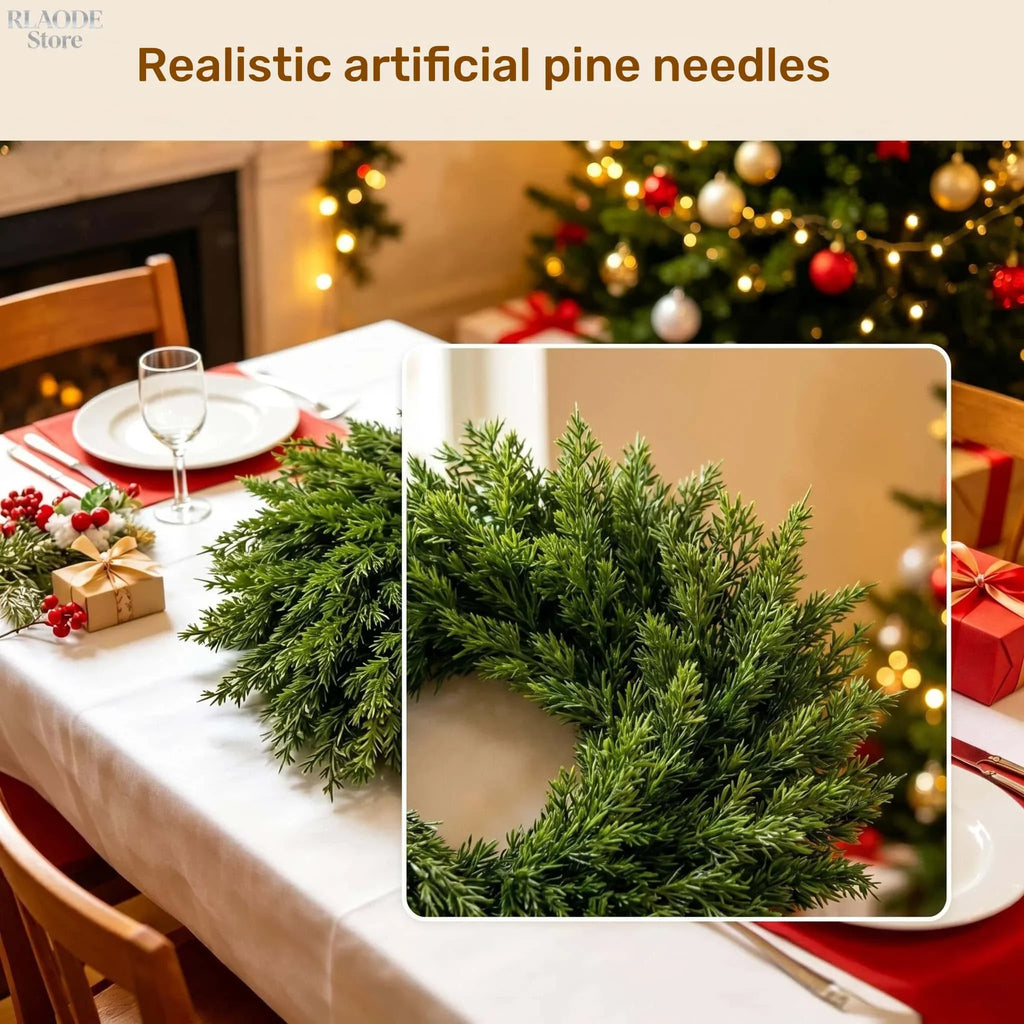 Artificial Evergreen Pine Christmas Wreath