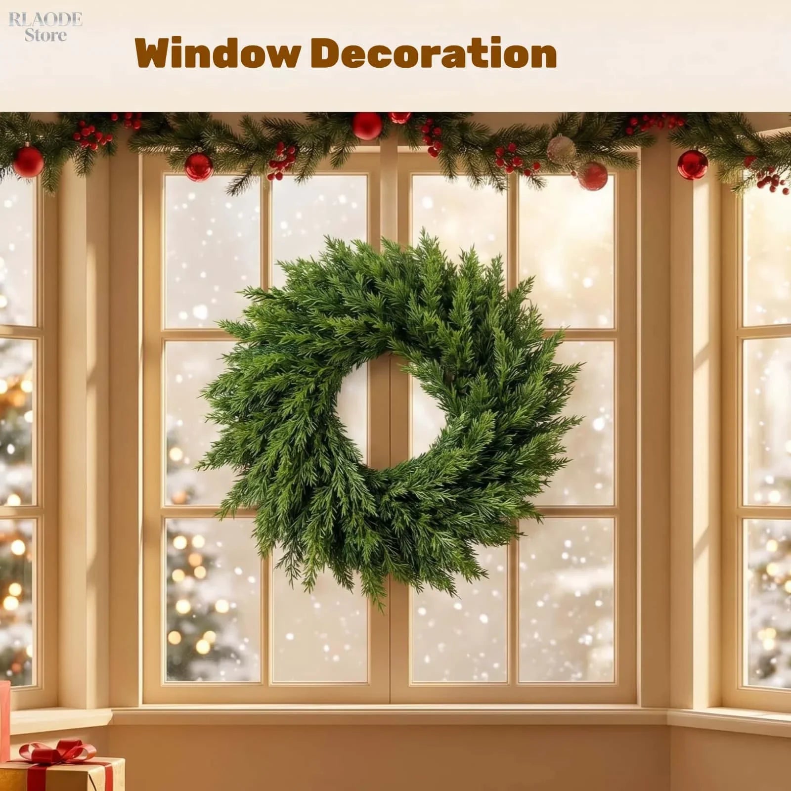 Artificial Evergreen Pine Christmas Wreath